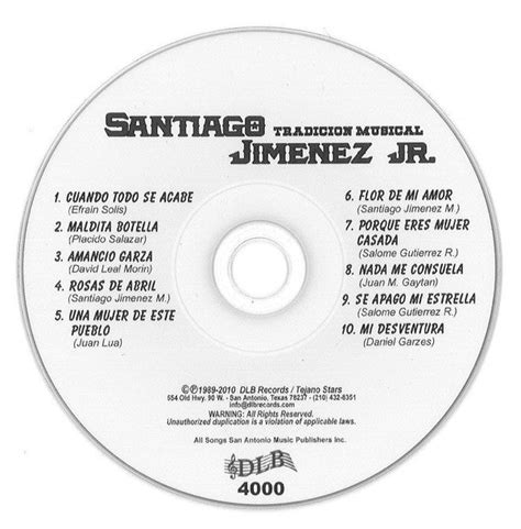 Buy Santiago Jimenez, Jr. : Tradicion Musical (CD, Album, Ltd) Online ...