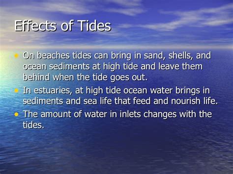 Effects Of Waves, Currents, Tides,