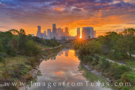 Houston Skyline Sunrise 118-2 | Houston, Texas | Rob Greebon Photography