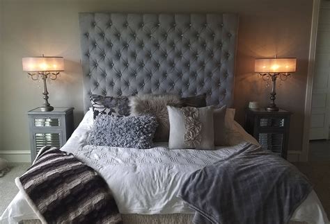 Velvet Crystal Diamond Tufted Headboard (Queen, 80" tall) by ...