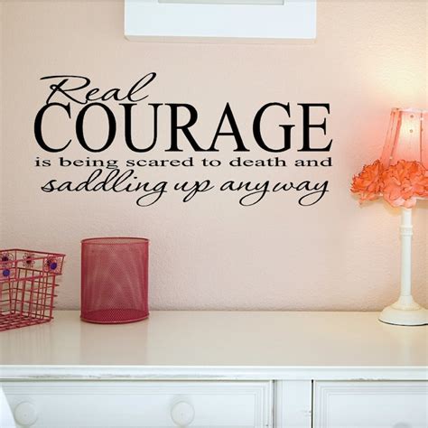 Courage Wall Decal Courage Wall Art Courage Quote Decal - Etsy