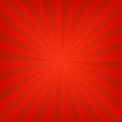 Red Ray Burst Background Stock Illustration - Download Image Now - iStock