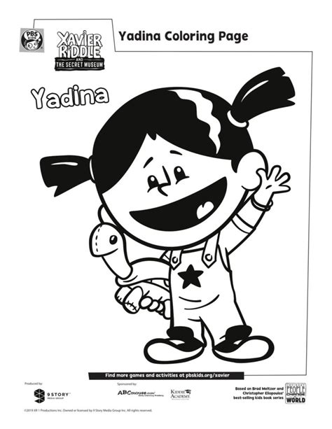 Yadina Coloring Page | Kids Coloring Pages | PBS KIDS for Parents