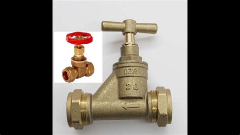 The location and difference between gate valves and stopcocks. - YouTube