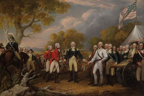 The Surrender of General Burgoyne at Saratoga, Oct 16, 1777 Painting by ...