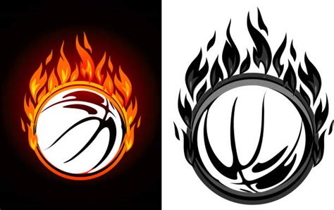 Flaming Basketball Logo Pic Illustrations, Royalty-Free Vector Graphics & Clip Art - iStock