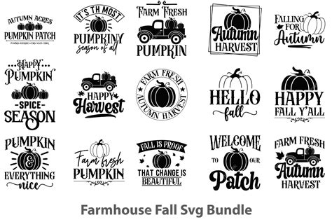 Premium Vector | Farmhouse fall svg bundle