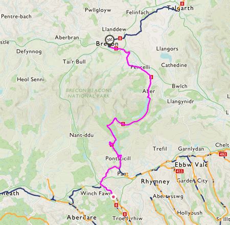 √ Brecon Canal Walk Map