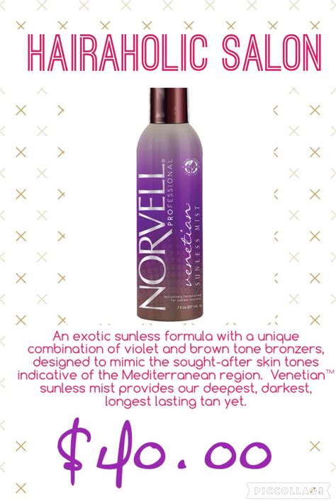 Norvell Venetian Sunless Mist Hairaholic Salon | Sunless, Norvell ...