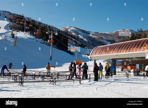 Canyons Ski Resort. Orange Bubble lift, Canyons Ski Resort, Park City ...