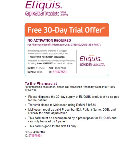 Free Eliquis Coupon 2024 - Agna Lorain