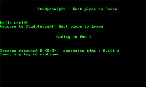 Hello World Program in C | C Programs | Studytonight