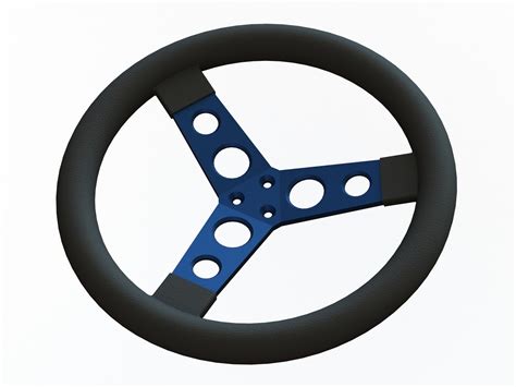 3D Custom Steering Wheel 3 Spoke for Go Kart - TurboSquid 2158976