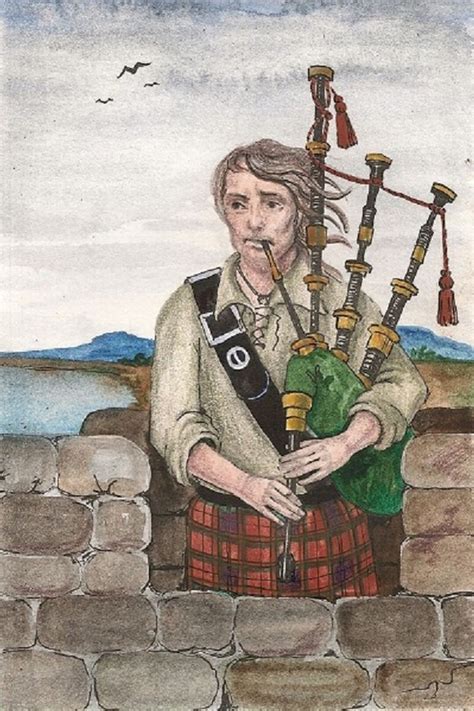 4x6 The Piper of Duntrune Castle RYTA leyenda Escocia Escocia - Etsy España