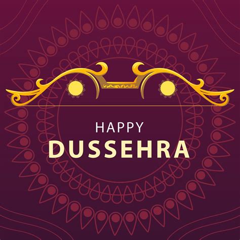 happy Dussehra festival card with gold lettering 2683852 Vector Art at Vecteezy