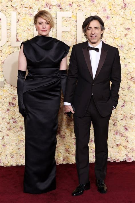 Greta Gerwig and Noah Baumbach Bring Newlywed Glow to Golden Globes