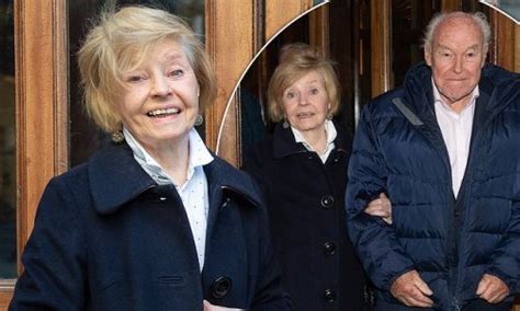 Prunella Scales, 90, makes rare outing with husband Timothy West, 88, at The Oldie of the Year ...