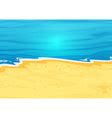 A beautiful view beach Royalty Free Vector Image