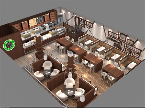 Coffee Shop Design Layout Oy-csd011 | Cafe Shop Design