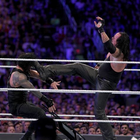 Wrestlemania 33: Roman Reigns vs. The Undertaker - WWE Photo (40339126 ...