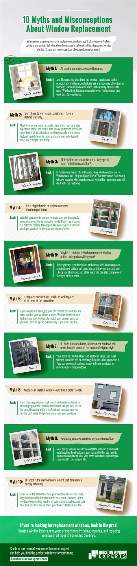 Myths and Misconceptions About Window Replacement (Infographic)