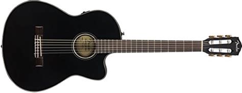 Fender Nylon String Acoustic Guitar - Black Top Price ⋆ Instrumentstogo.com