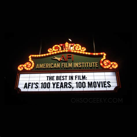 Oh So Geeky: AFI's Best in Film 100 Years 100 Movies Exhibit Photos