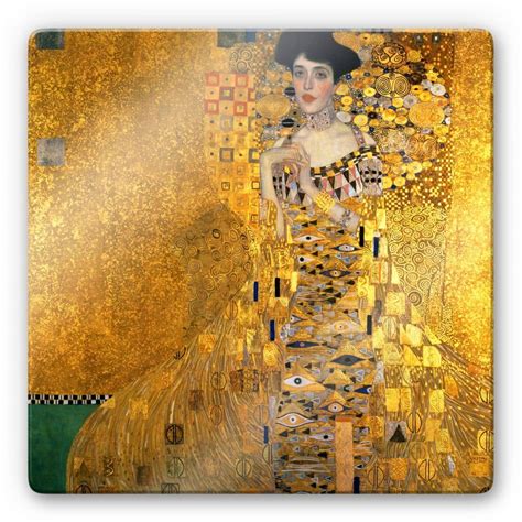 Klimt - Portrait of Adele Bloch-Bauer I Glass art | wall-art.com