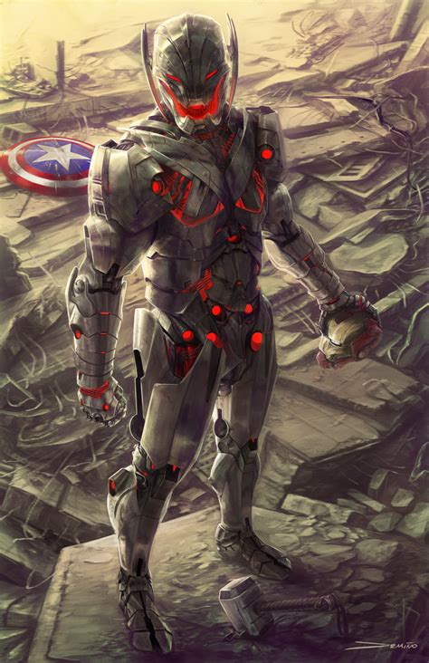 Age of Ultron by Matthew DeMino Comic Book Villains, Marvel Villains ...