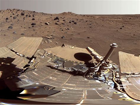 NASA - Spirit Mars Rover in 'McMurdo' Panorama (False Color)