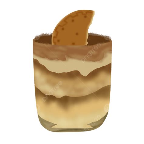 Tiramisu Pudding Illustration, Tiramisu Pudding, Illustration, Vector PNG Transparent Clipart ...