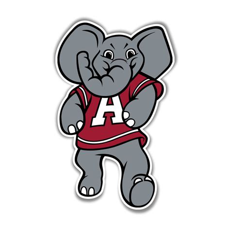 Alabama Crimson Tide Full Color Vinyl Decal – Custom Size – Sports ...