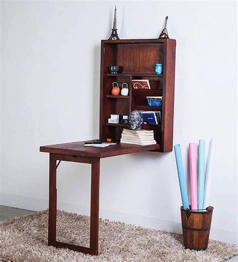 Brown Wood Folding Wall Mount Study Table, Rs 8199 /piece Janki Udyog | ID: 21775315433