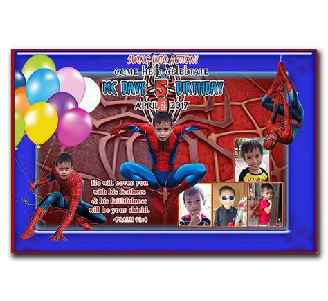 Spider-man Design | Birthday tarpaulin design, Tarpaulin design, Birthday tarpaulin background