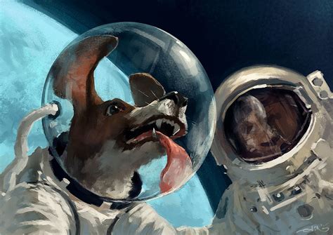 Desktop Space Dog Wallpapers - Wallpaper Cave