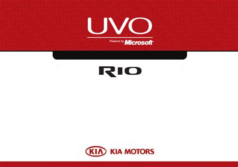 User manual Kia Rio (2012) (English - 118 pages)