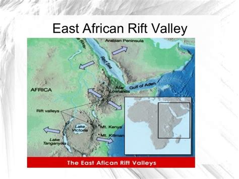 Map Great Rift Valley - East African Rift System Geological Feature ...