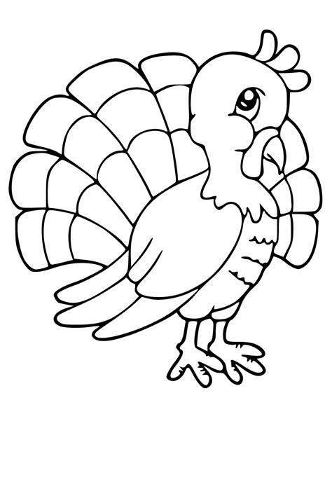 Free Printable Turkey Beautiful Coloring Page, Sheet and Picture for ...