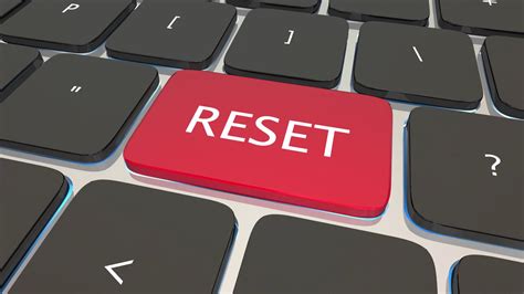 Reset Computer Keyboard Key Button Restart Again 3 D Animation Motion Background - Storyblocks