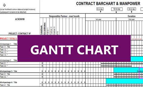 Project Gantt Chart Template - Karaleise.com