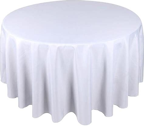 Nappe blanche table ronde de 210x210cm 150/152cm ( 8 personnes ) – LOC ...