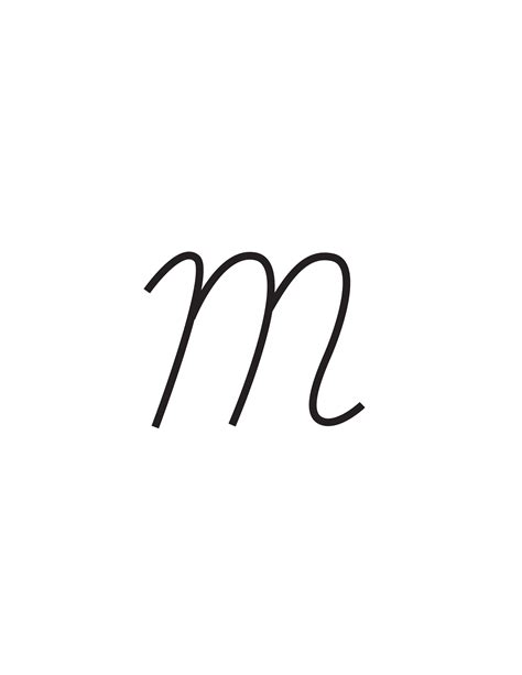 Free Cursive Letters Printable: Capital M