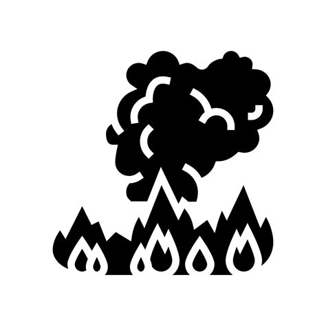 fire smoke glyph icon vector illustration 10278828 Vector Art at Vecteezy