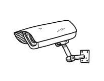 CCTV Security Camera Sketch Stock Vector - Image: 24464145