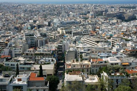 Aerial View of Athens, Greece Stock Image - Image of panoramic, aerial ...