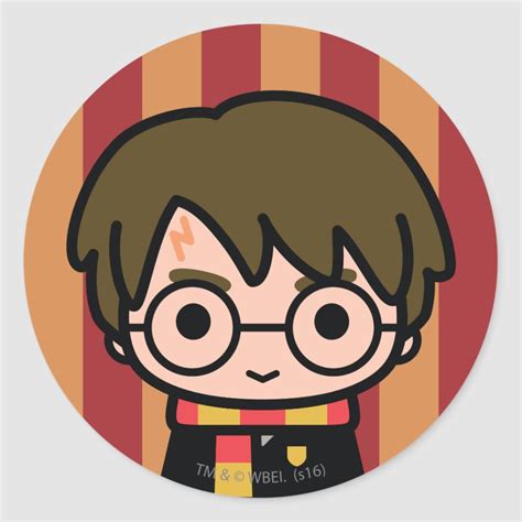 Harry Potter Cartoon Character Art Classic Round Sticker | Zazzle | Harry potter cartoon, Harry ...