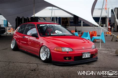 Just saw this stanced Honda Civic EG : Stance