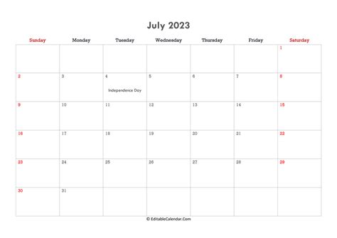 Editable Calendar 2023, 2024 (Word, PDF, Excel)