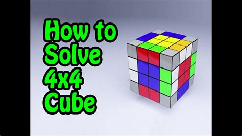 How to Solve 4x4 Rubik's Cube [Tutorial] (by Cyclone Boys) - YouTube