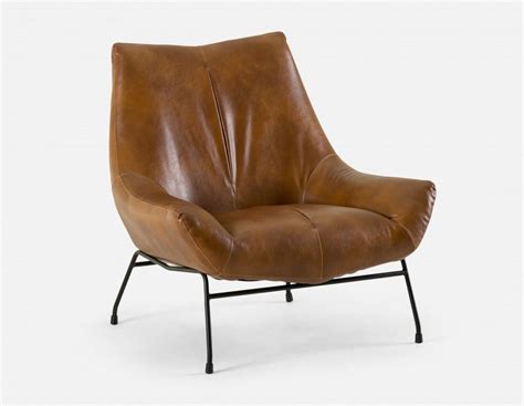 KEMP - Armchair - Brown Modern Wooden Armchair, Leather Armchair Modern, Brown Armchair, Leather ...